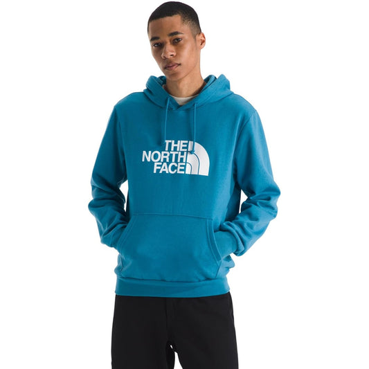 The North Face Men's Evolution Half Dome Hoodie, featuring the bold Half Dome logo on the chest, an adjustable hood, and kangaroo pocket.
