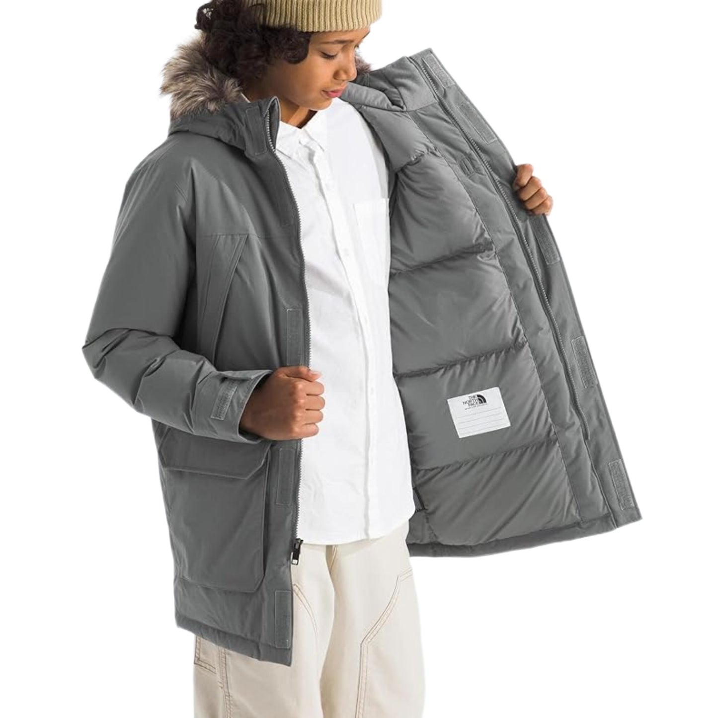 The North Face Teen McMurdo Hooded Jacket - Smoked Pearl