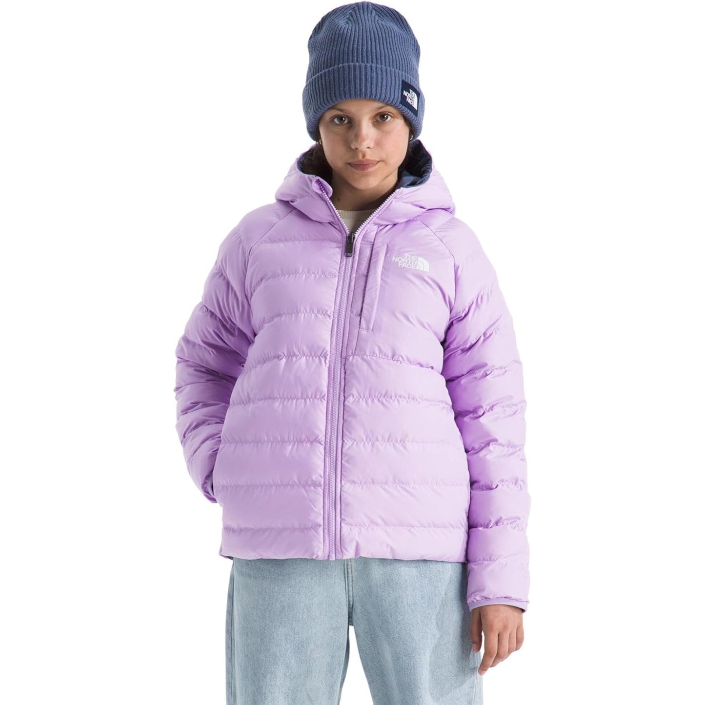 The North Face Girls’ Reversible Perrito Jacket - Lite Lilac