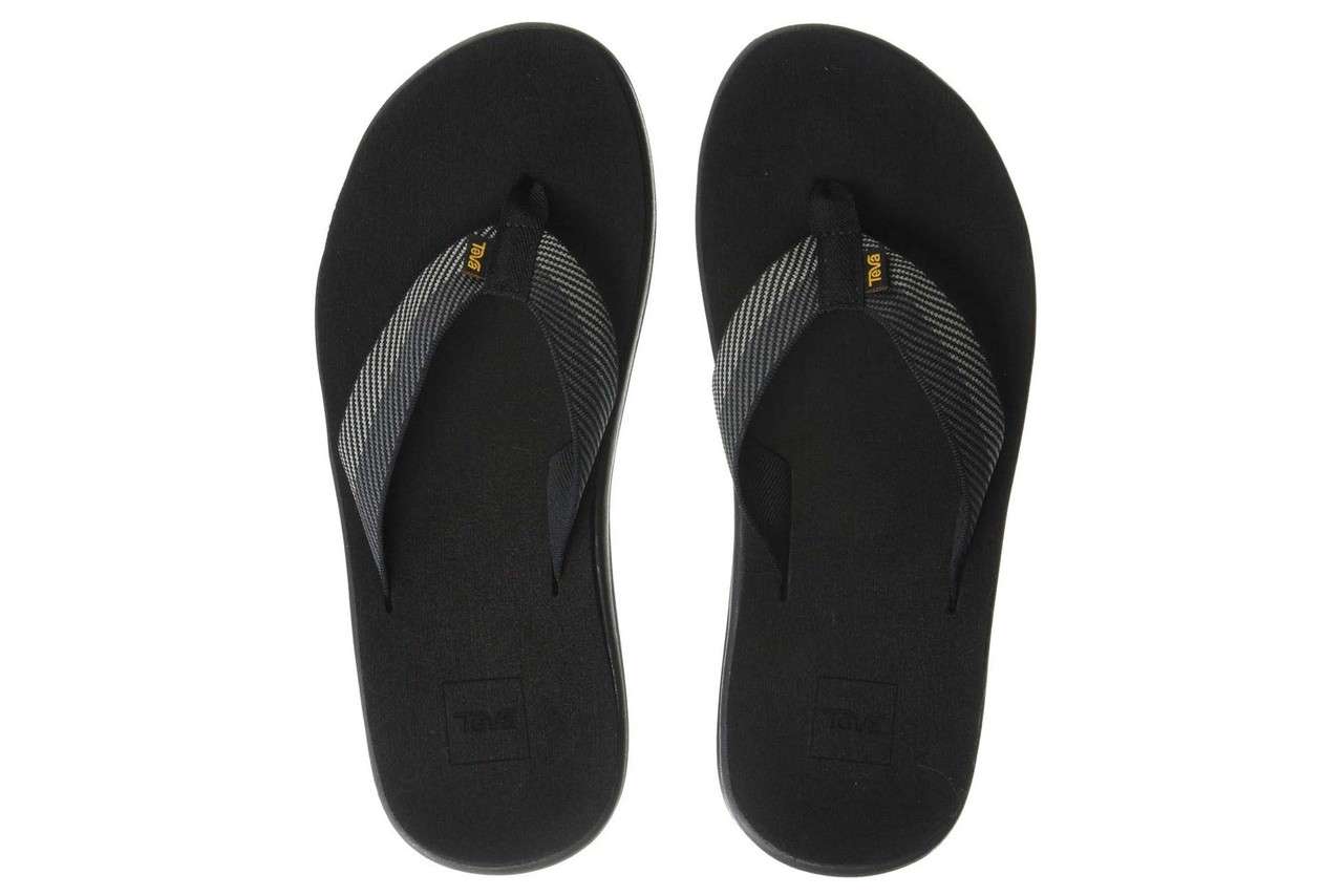 Teva Men's Voya Flip Flops #1019050 Vori Black Gray