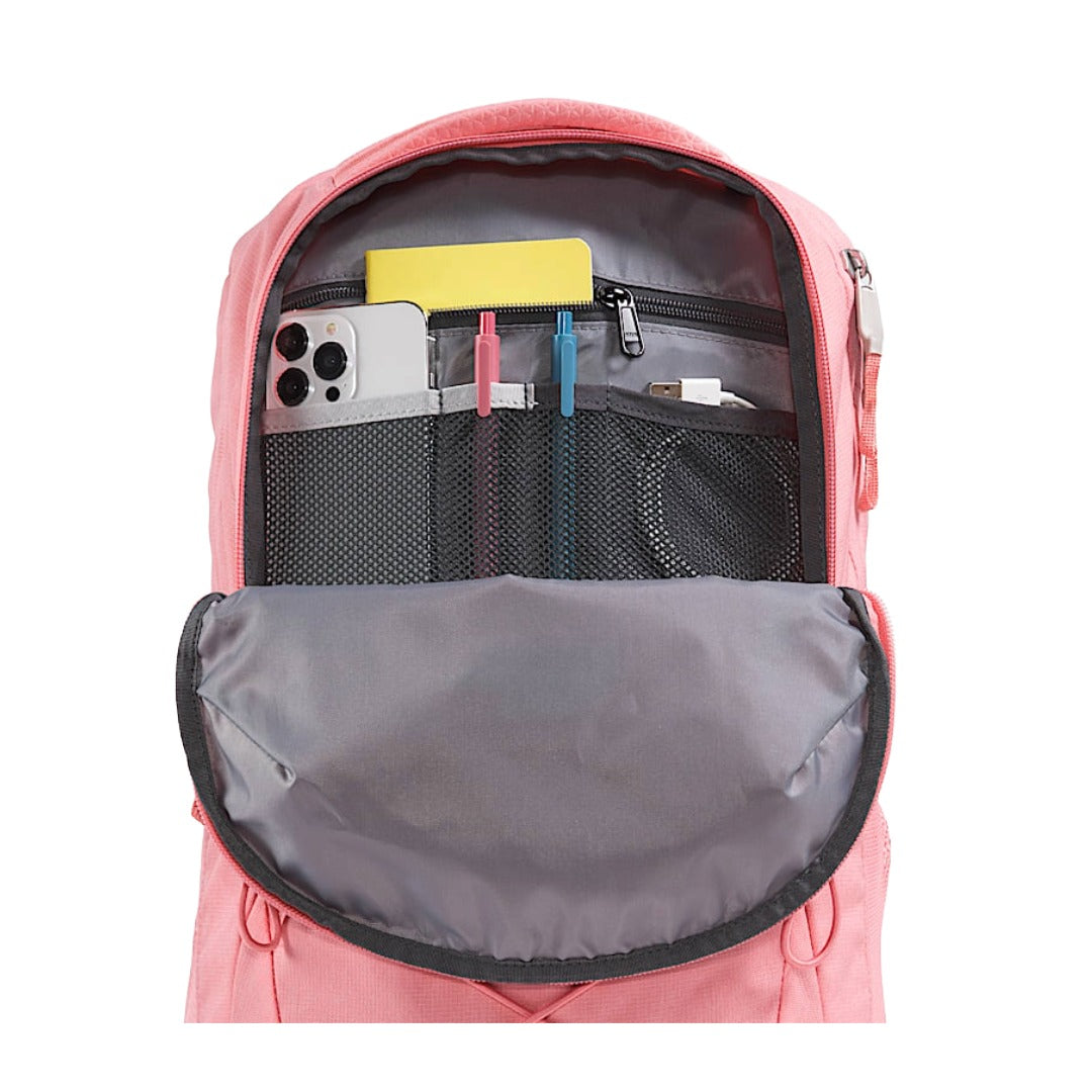 The North Face Women's Jester Everyday Laptop Backpack - Coral Crush Light Heather/Coral Crush