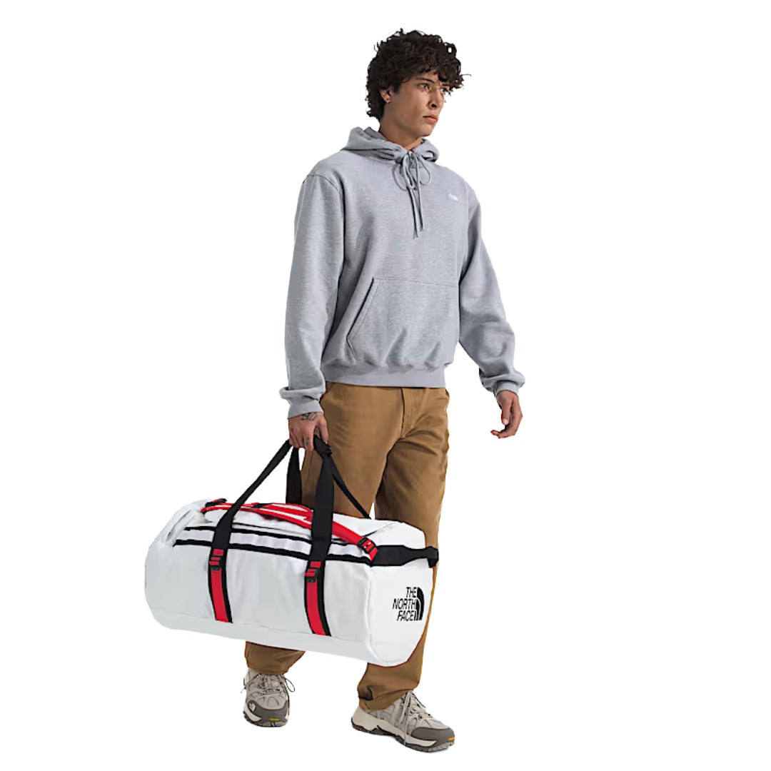 The North Face Base Cam Duffel - M(71L) TNF White/TNF Black/Elevation Red