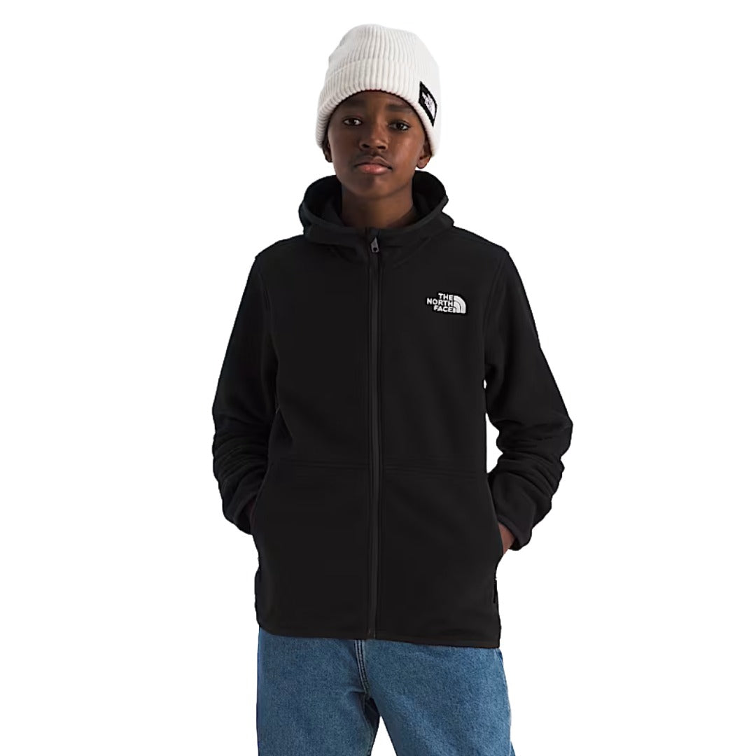 The North Face Boys’ & Girls’ Glacier Full-Zip Hoodie - TNF Black
