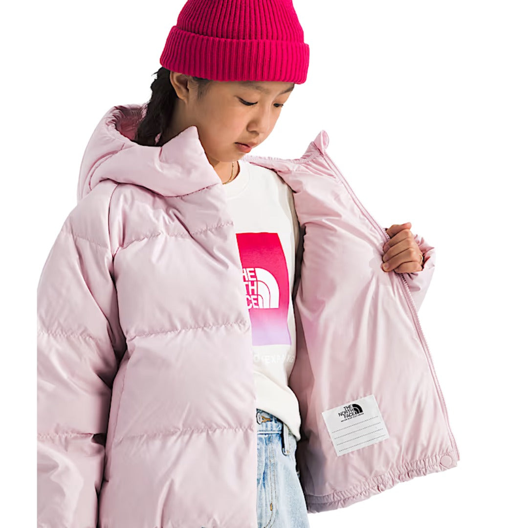 The North Face Girls’ North Down Hooded Jacket - Pale Blossom