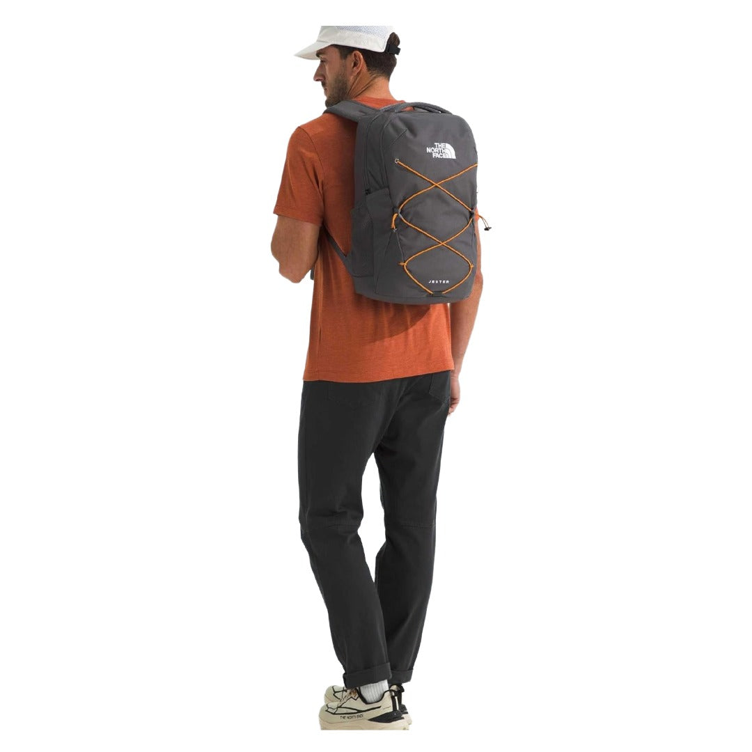 The North Face Jester Everyday Laptop Backpack - Anthracite Grey/Dust Orange