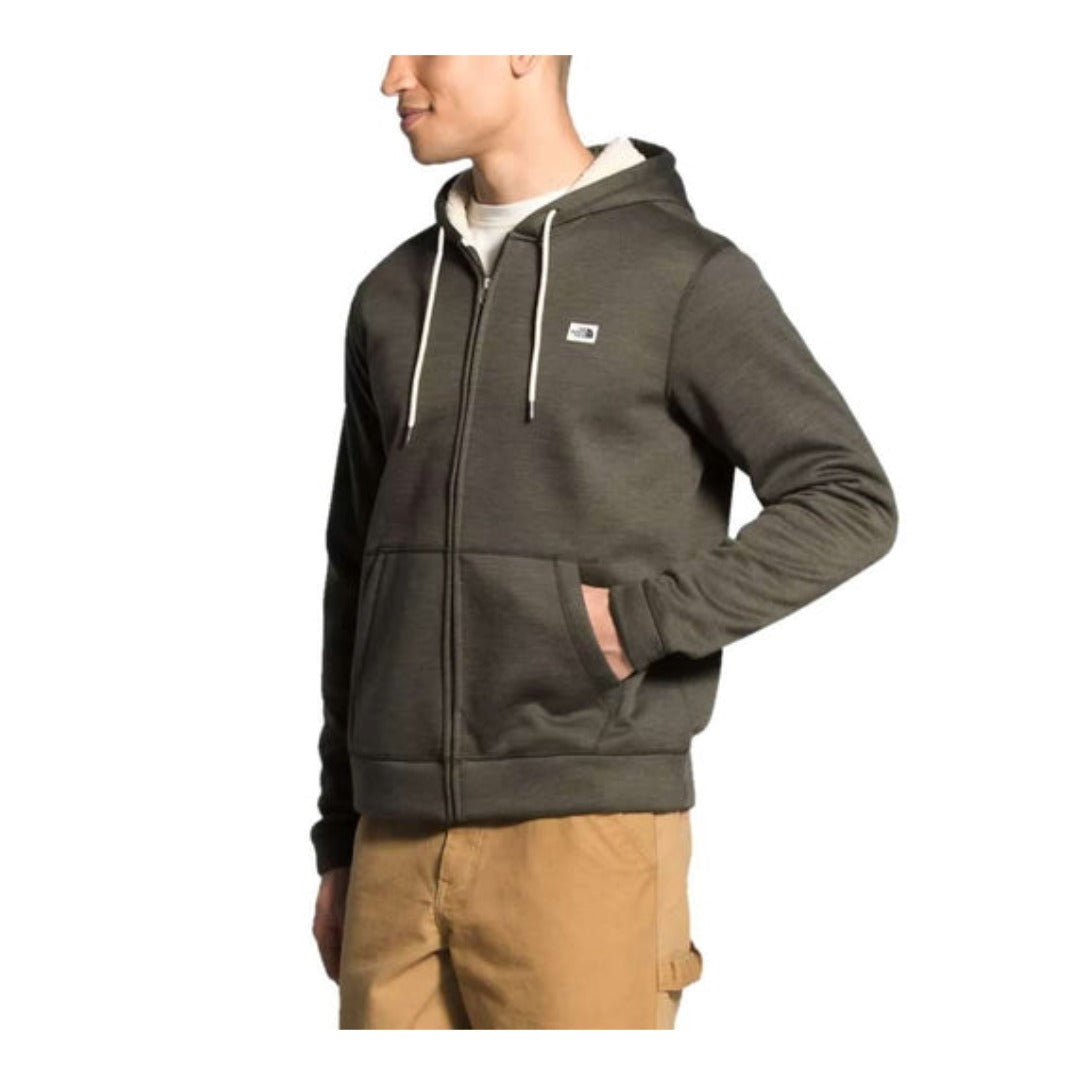 The North Face Men's Sherpa Patrol Full Zip Hoodie - New Taupe Green White Heather