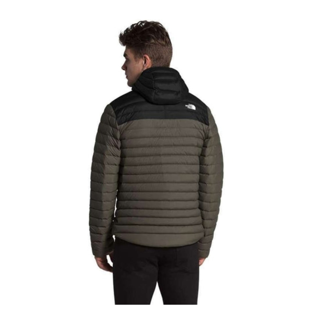 The North Face Men's Stretch Down Insulated Hoodie - New Taupe Green/TNF Black