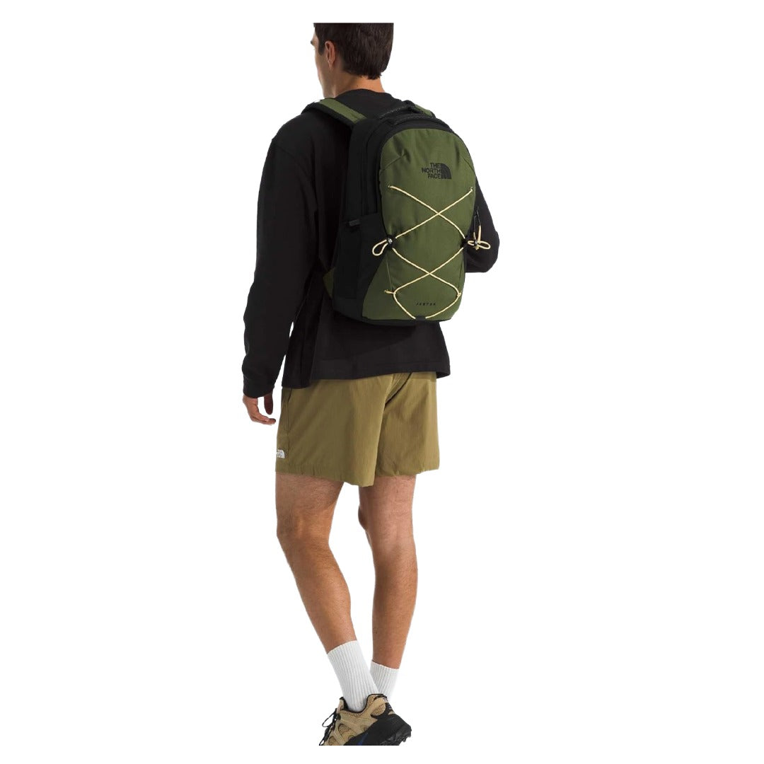 The North Face Jester Everyday Laptop Backpack - Woodland Green/TNF Black/Honeyed Sand