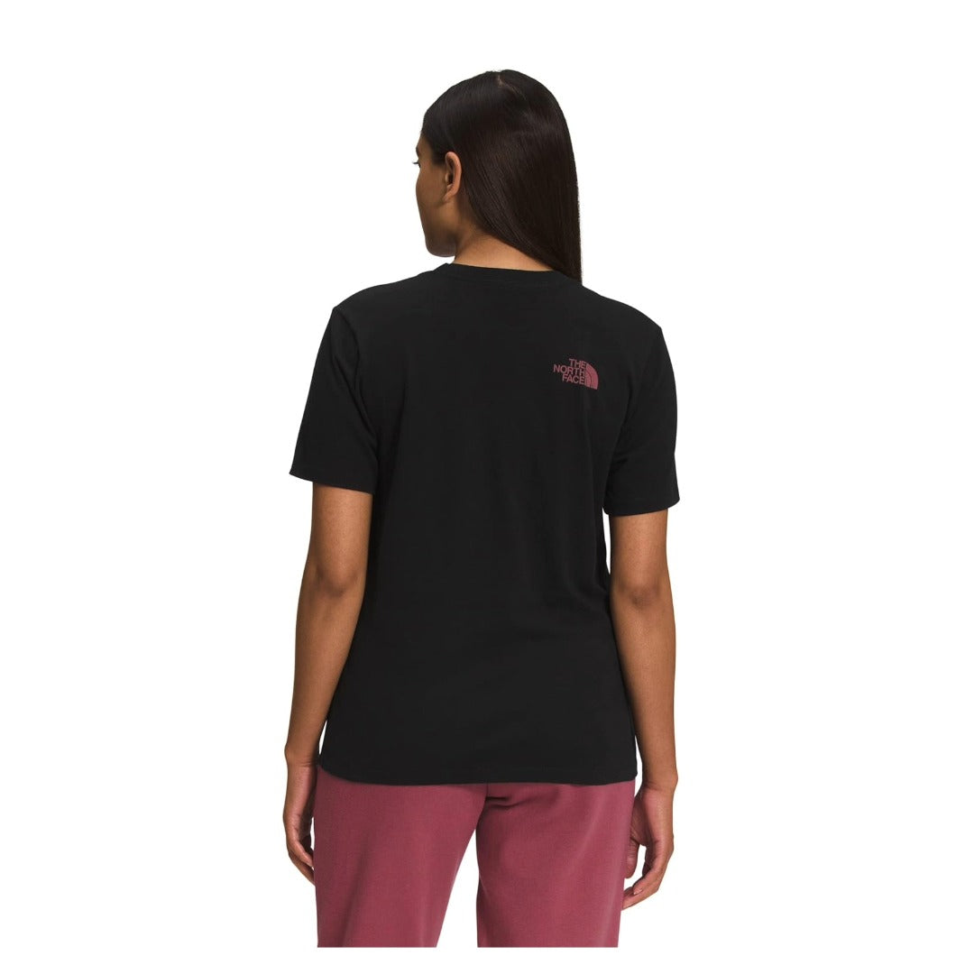 The North Face Women’s Short-Sleeve Geo NSE Tee - TNF Black/Wild Ginger