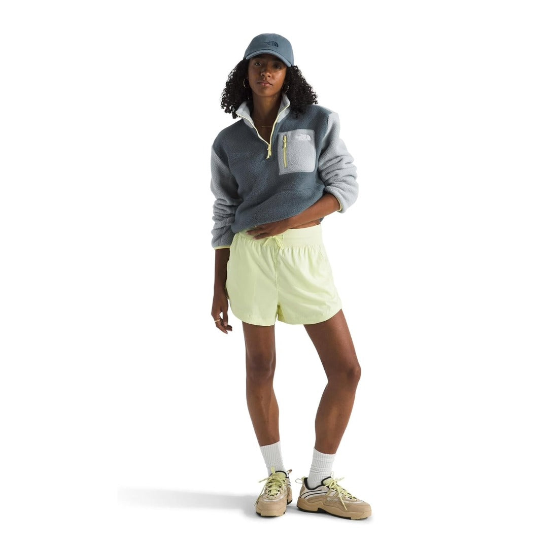 The North Face Women's Yumiori Quarter Zip Jacket - Granite Grey/Frost Grey/Lemon Mist