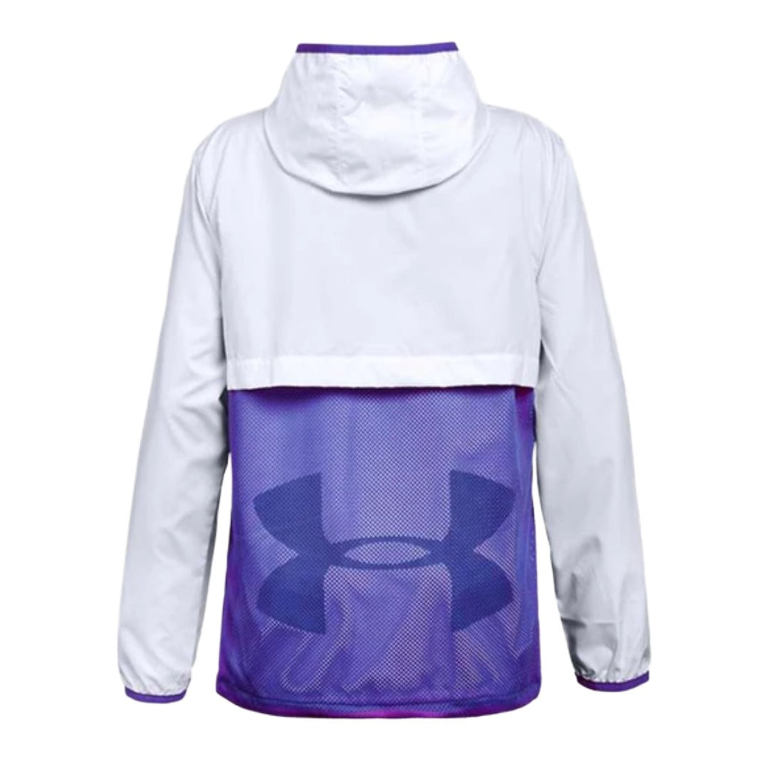 Under Armour Girls' Sackpack Jacket - White/Constellation Purple