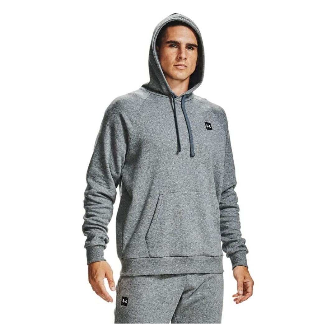 Under Armour Men's Rival Fleece Hoodie - Pitch Gray Light Heather