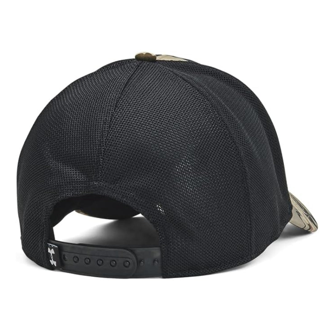 Under Armour Men's Outdoor Antler Trucker Hat - UA Barren Camo / Black