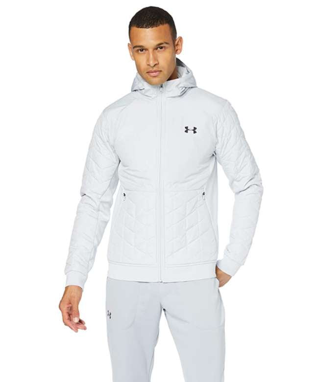 Under Armour Men's Coldgear Reactor Performance Hybrid Jacket (Halo Grey/Black)