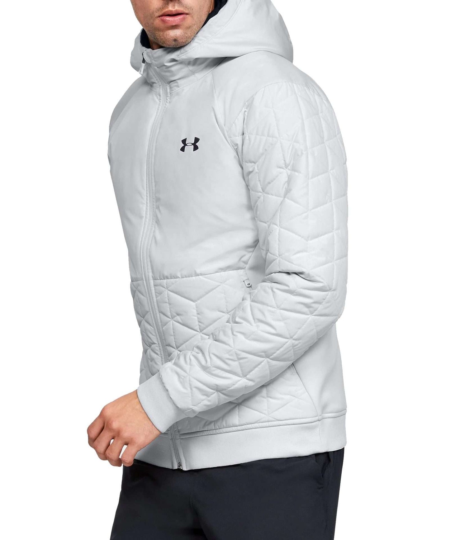 Under Armour Men's Coldgear Reactor Performance Hybrid Jacket (Halo Grey/Black)