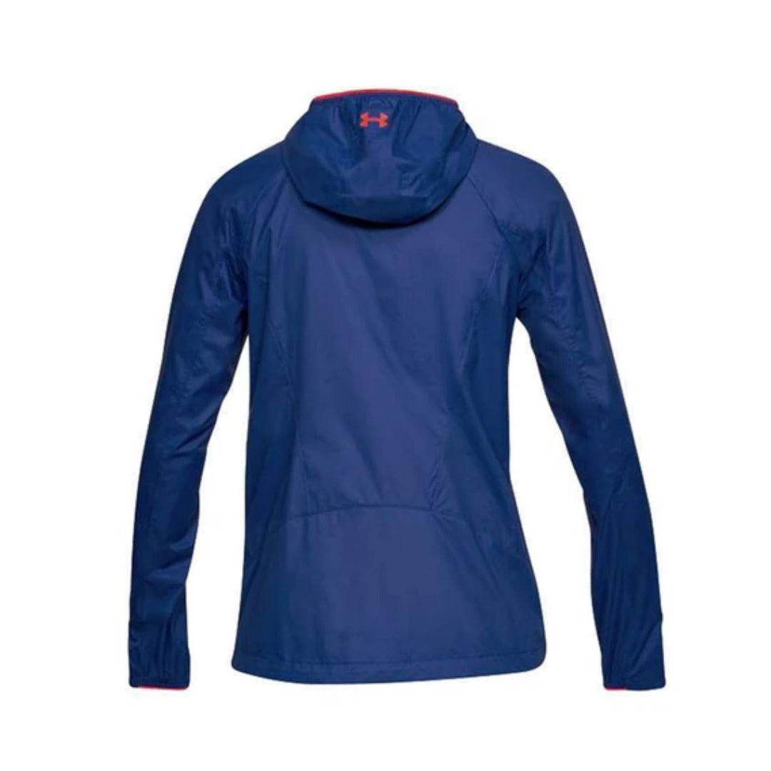 Under Armour Women's Mission Jacket - Formation Blue/Neon Coral