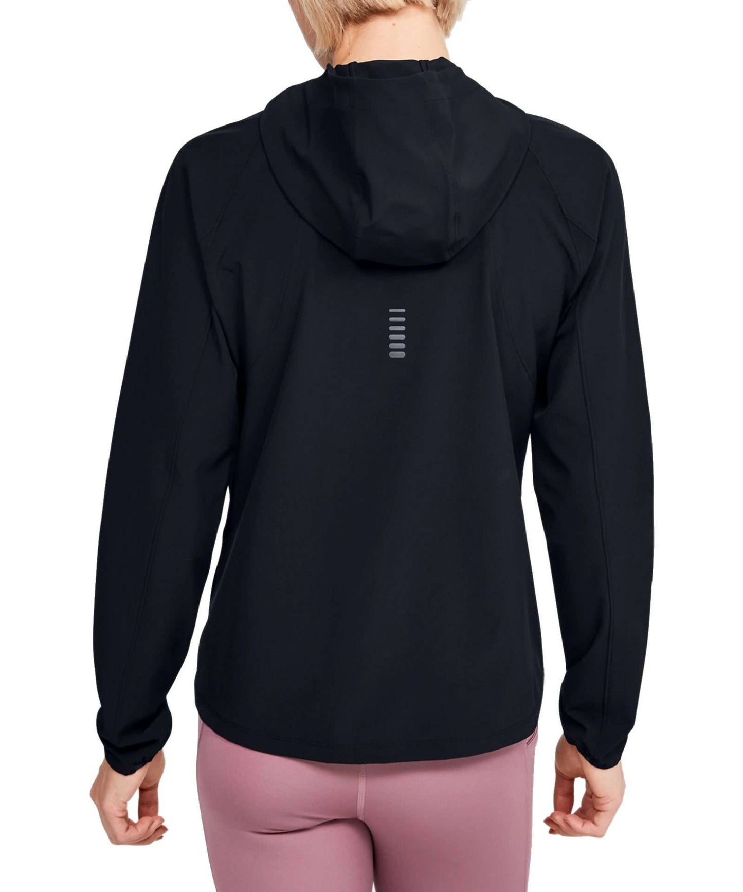 Under Armour Women's Qualifier OutRun The Storm Jacket (Black/Black/Reflective)