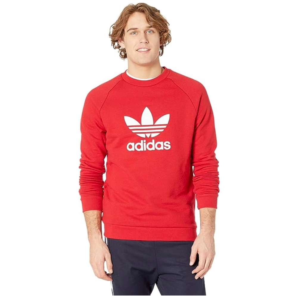 adidas Originals Men's Trefoil Crew Sweatshirt - Classic crew sweatshirt with iconic Trefoil logo.