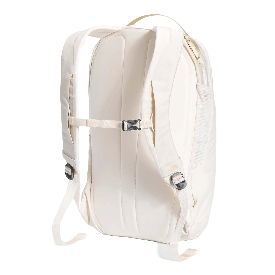 The North Face Women’s Isabella Backpack 3.0 in black, featuring a sleek design, multiple compartments, and adjustable shoulder straps.