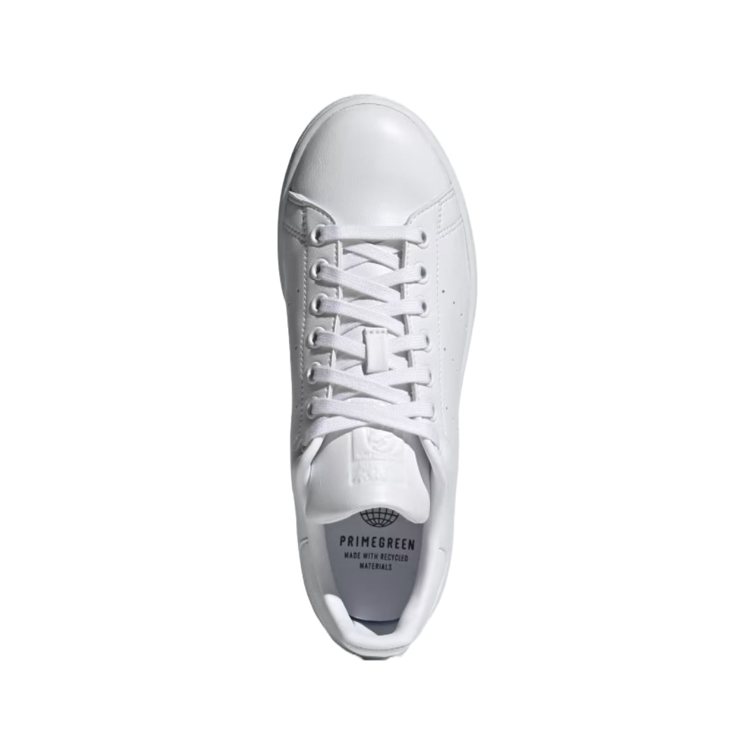 adidas Women's Stan Smith Shoes in crisp white and green, iconic design for timeless style.