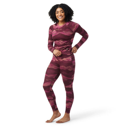 Smartwool Women's Classic Thermal Merino Base Layer Pattern Bottom - Stylish and warm thermal bottoms for active women, perfect for cold-weather layering.