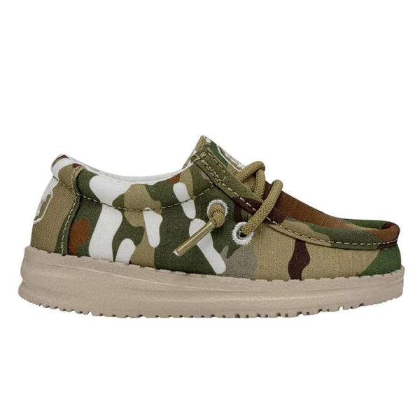 Hey Dude Wally Toddler Camouflage Shoes - Multi Camo