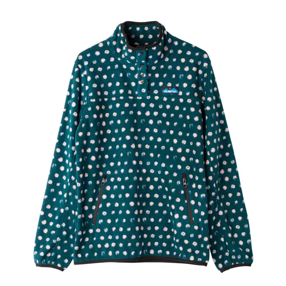 Kavu Women's Cavanaugh Fleece Pullover - Pinerose Dots