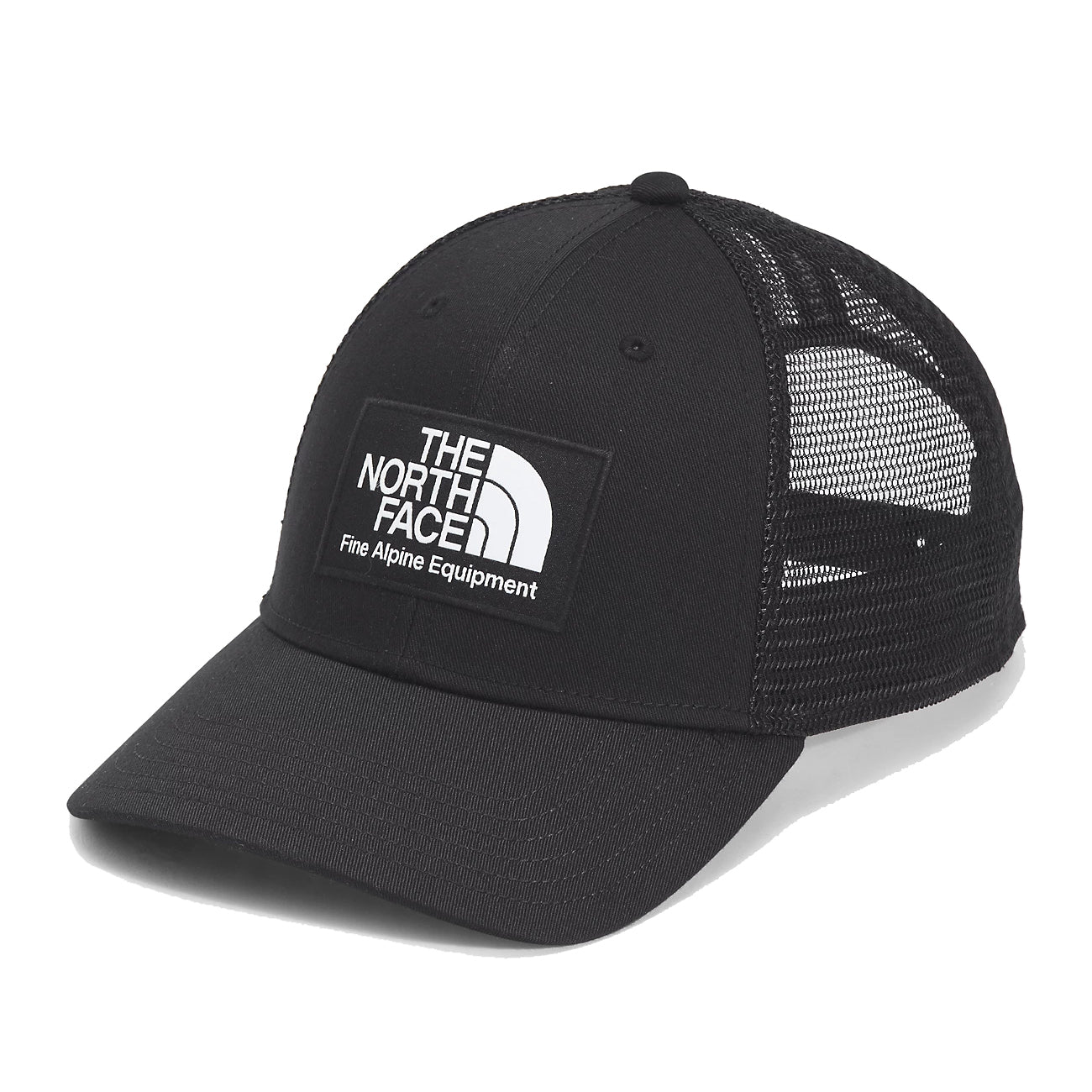 The North Face Unisex Mudder Trucker Hat - Classic trucker style with adjustable closure and breathable mesh back in Black