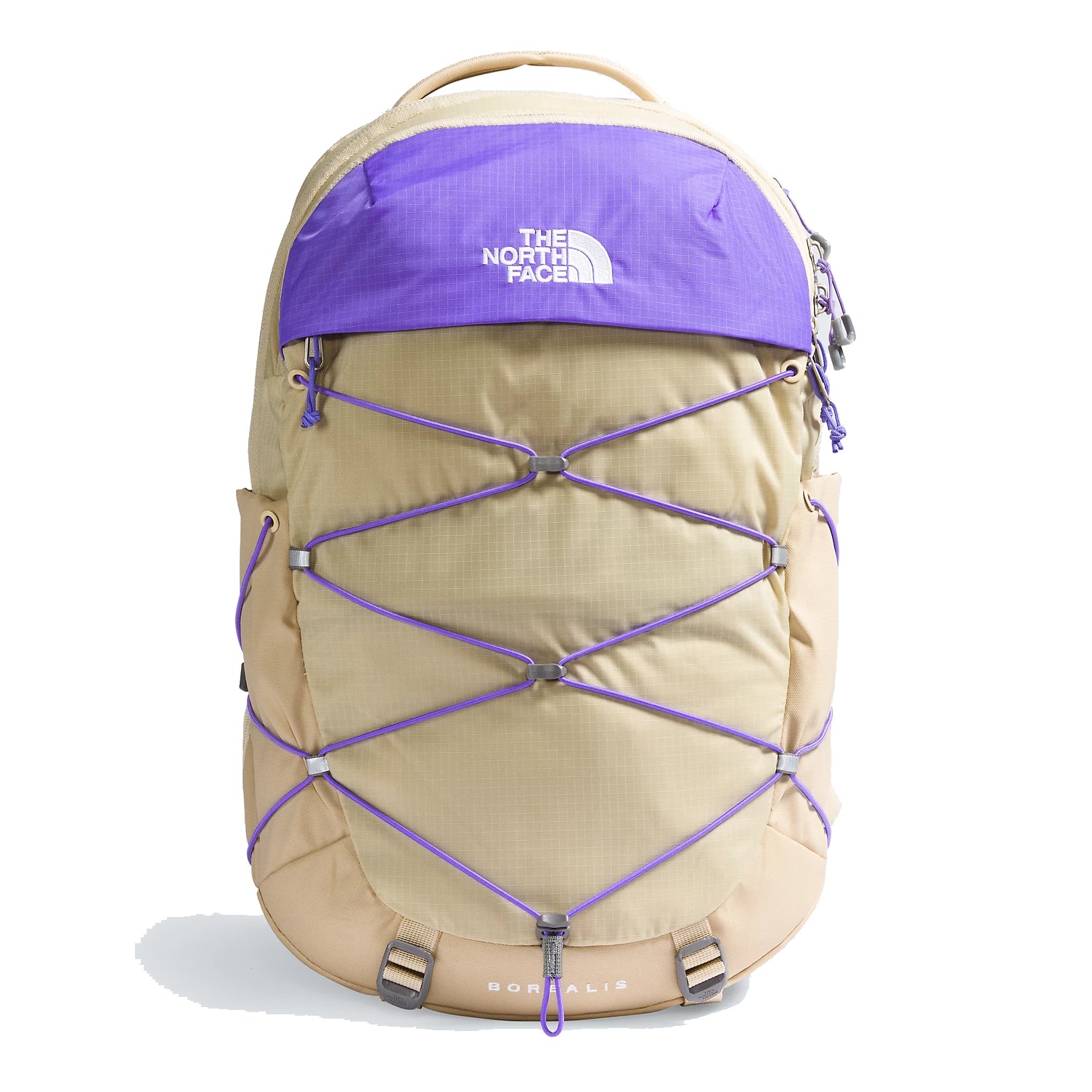 The North Face Women’s Borealis Backpack in Gravel/Optic Violet