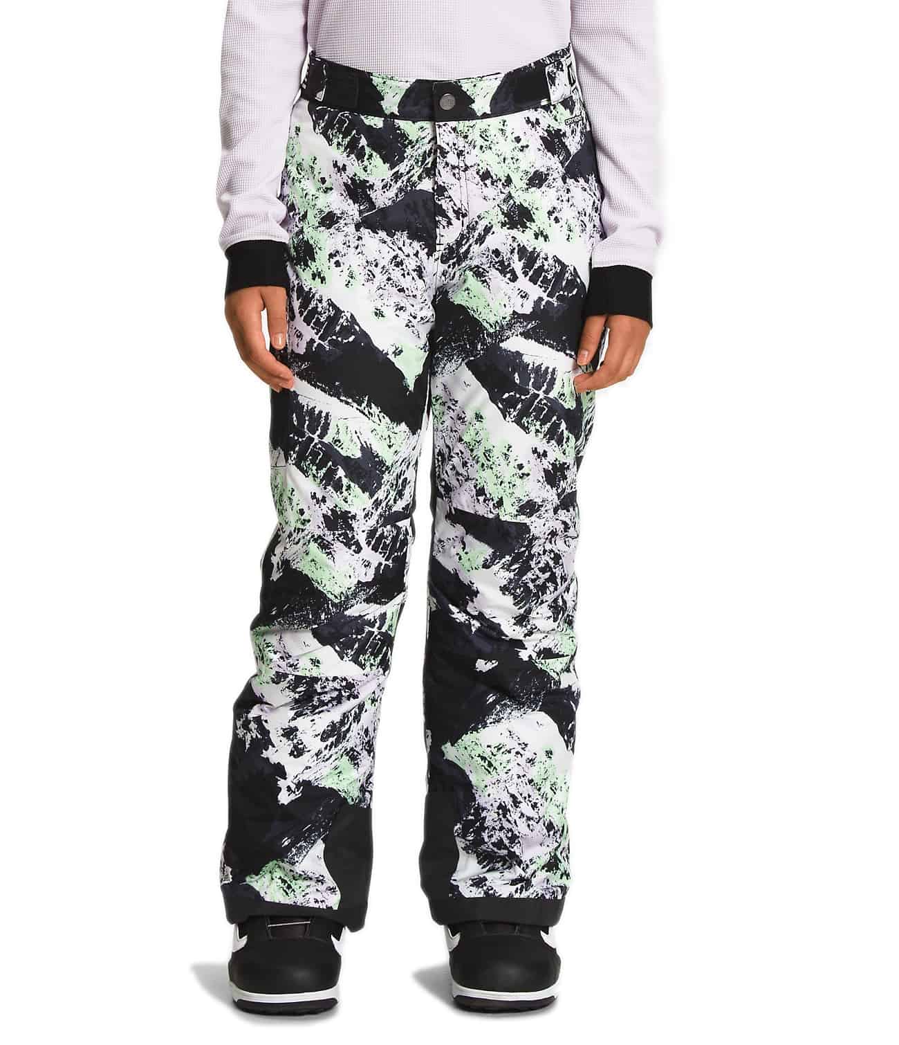 The North Face Girls’ Freedom Insulated Pants - Lavender Fog Mountaintop Print