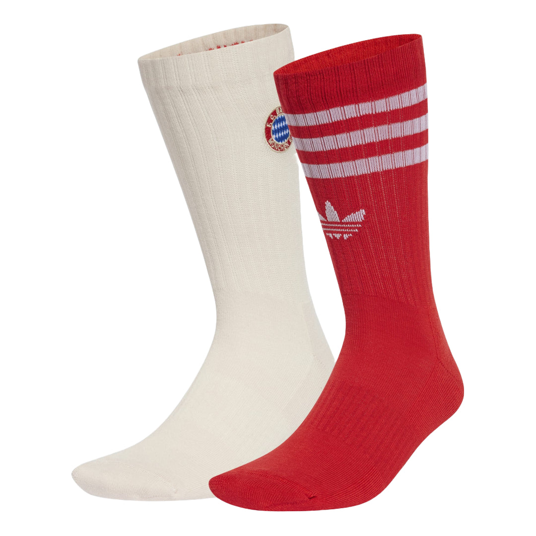 adidas FCB Crew Socks featuring the FC Barcelona logo in vibrant colors.