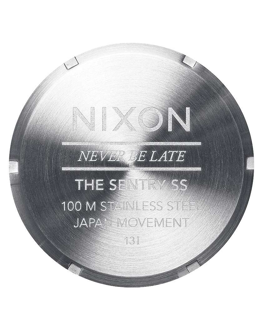 Nixon Sentry Stainless Steel Watch Blue Sunray A356-1258