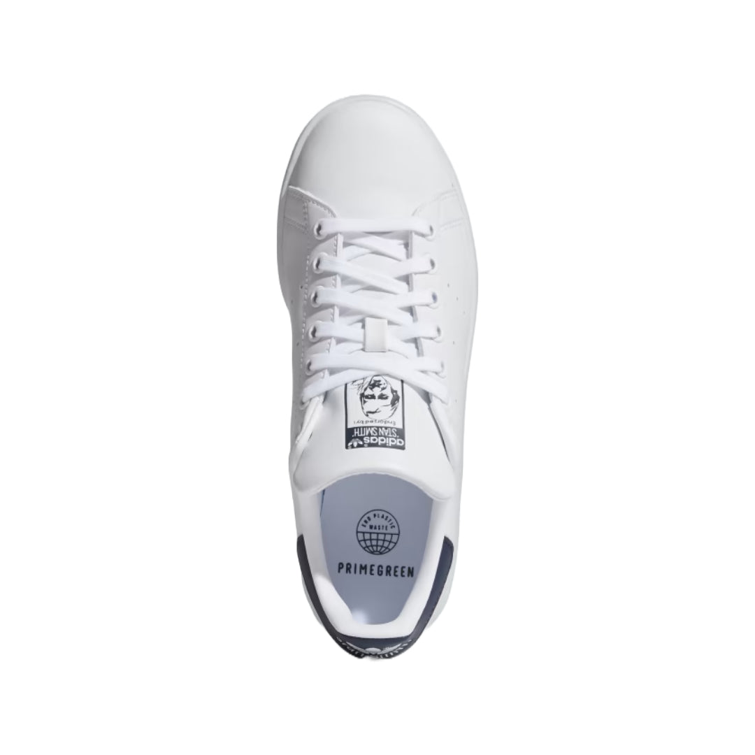 adidas Women's Stan Smith Shoes in crisp white and green, iconic design for timeless style.
