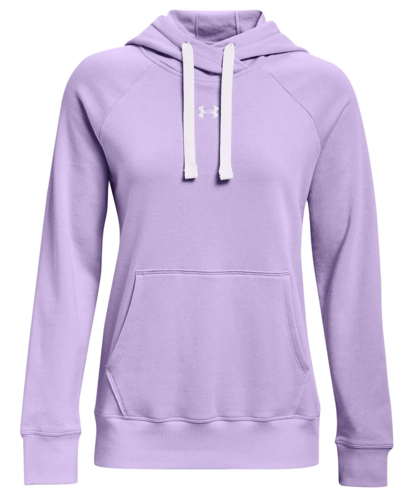 Under Armour Women's UA Rival Fleece HB Hoodie 1356317-532 Purple Tint / White