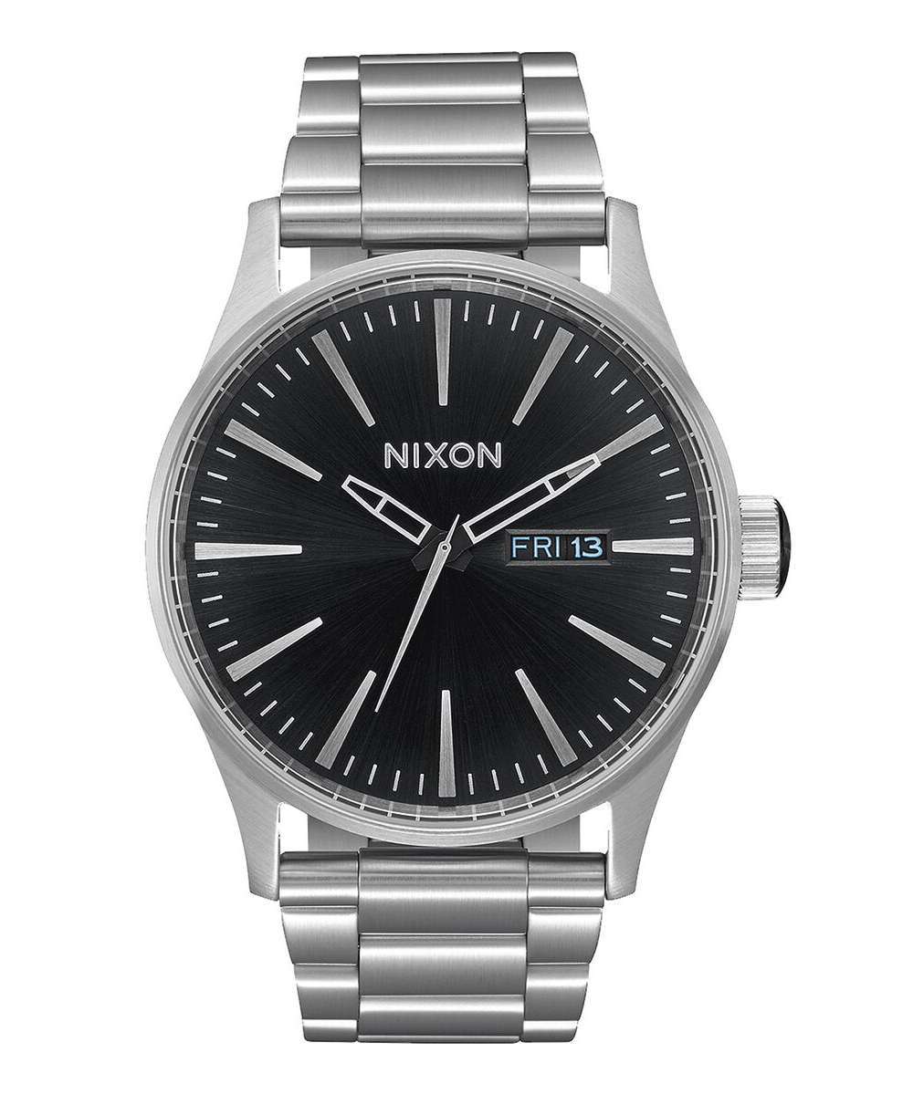 Nixon Sentry Stainless Steel Watch Black Sunray A356-2348