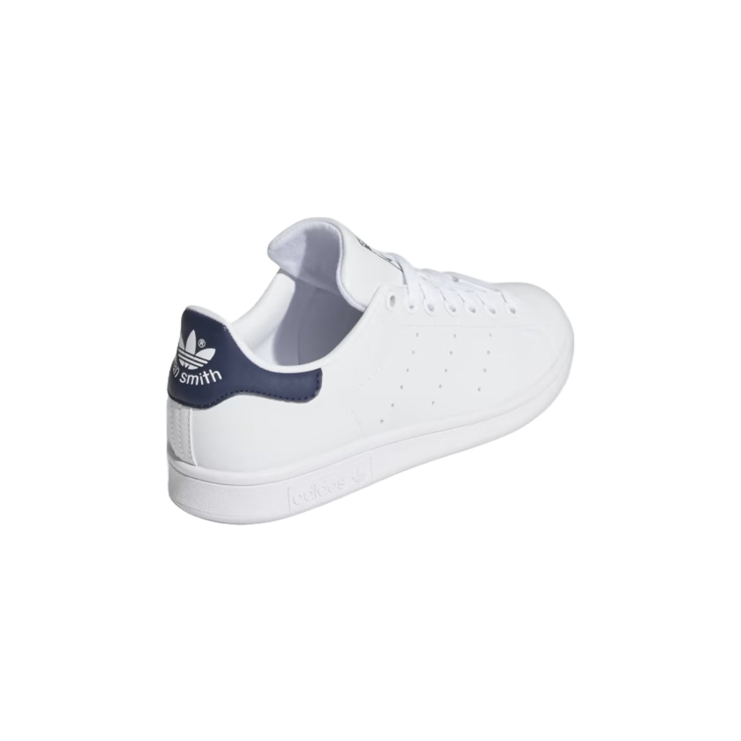 adidas Women's Stan Smith Shoes in crisp white and green, iconic design for timeless style.