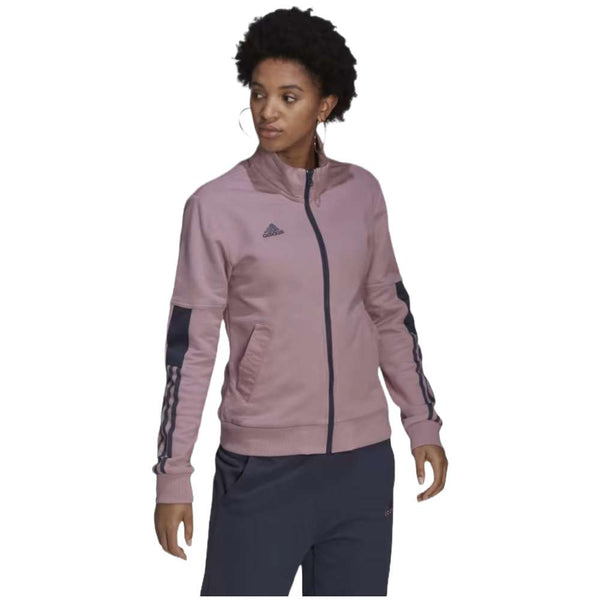 adidas originals Women's Trio Track jacket in Magic Mauve color