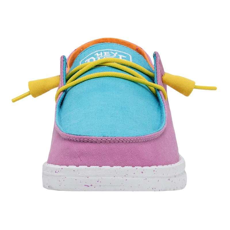 Hey Dude Women's Wendy Slub Canvas Shoes - Color Block