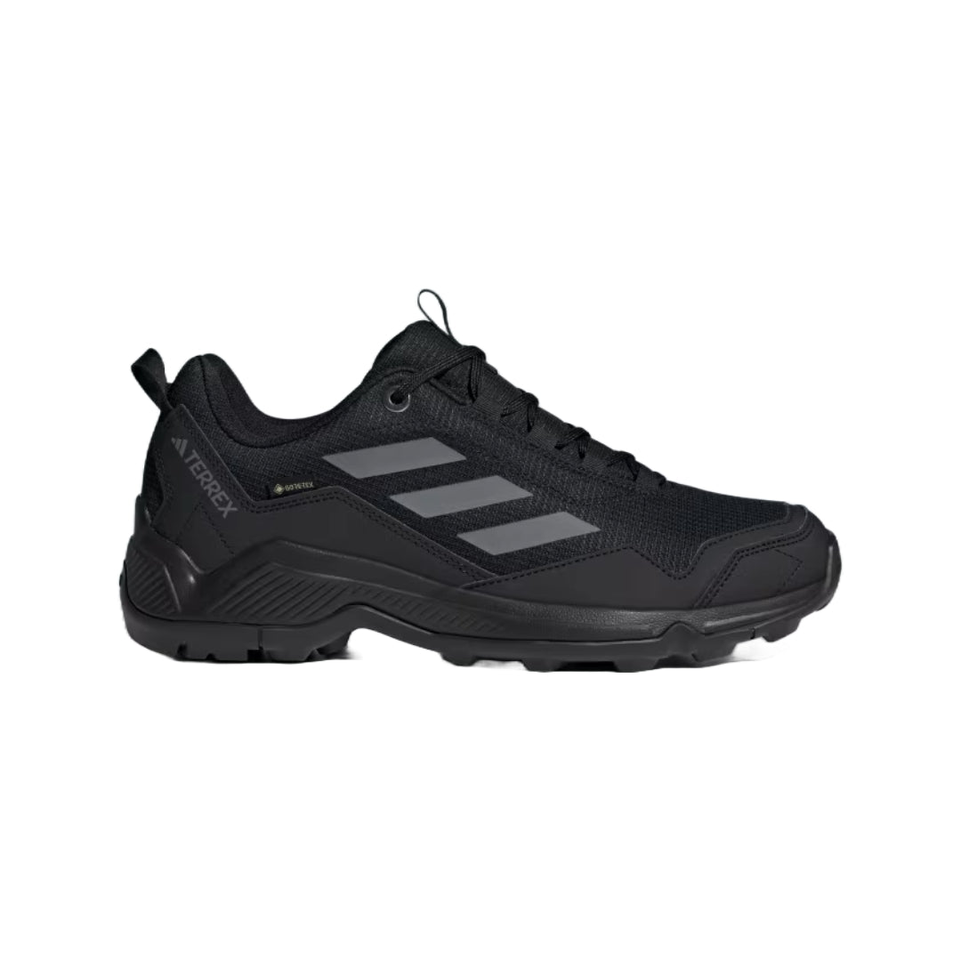 adidas Men's Terrex Eastrail Gore-Tex Hiking Shoes in grey and black.