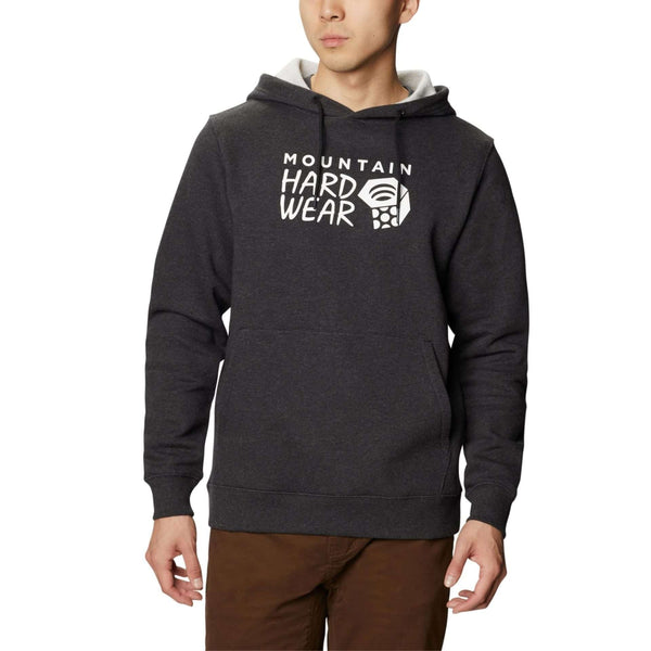 Mountain Hardwear Men's Mountain Hardwear Logo Pullover Hoody - Heather Black 1898691-011