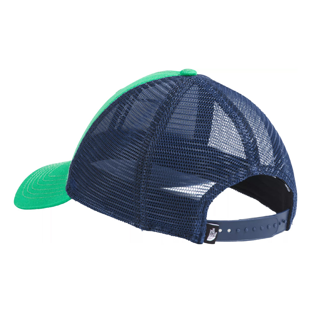 The North Face Unisex Mudder Trucker Hat - Classic trucker style with adjustable closure and breathable mesh back in Optic Emerald
