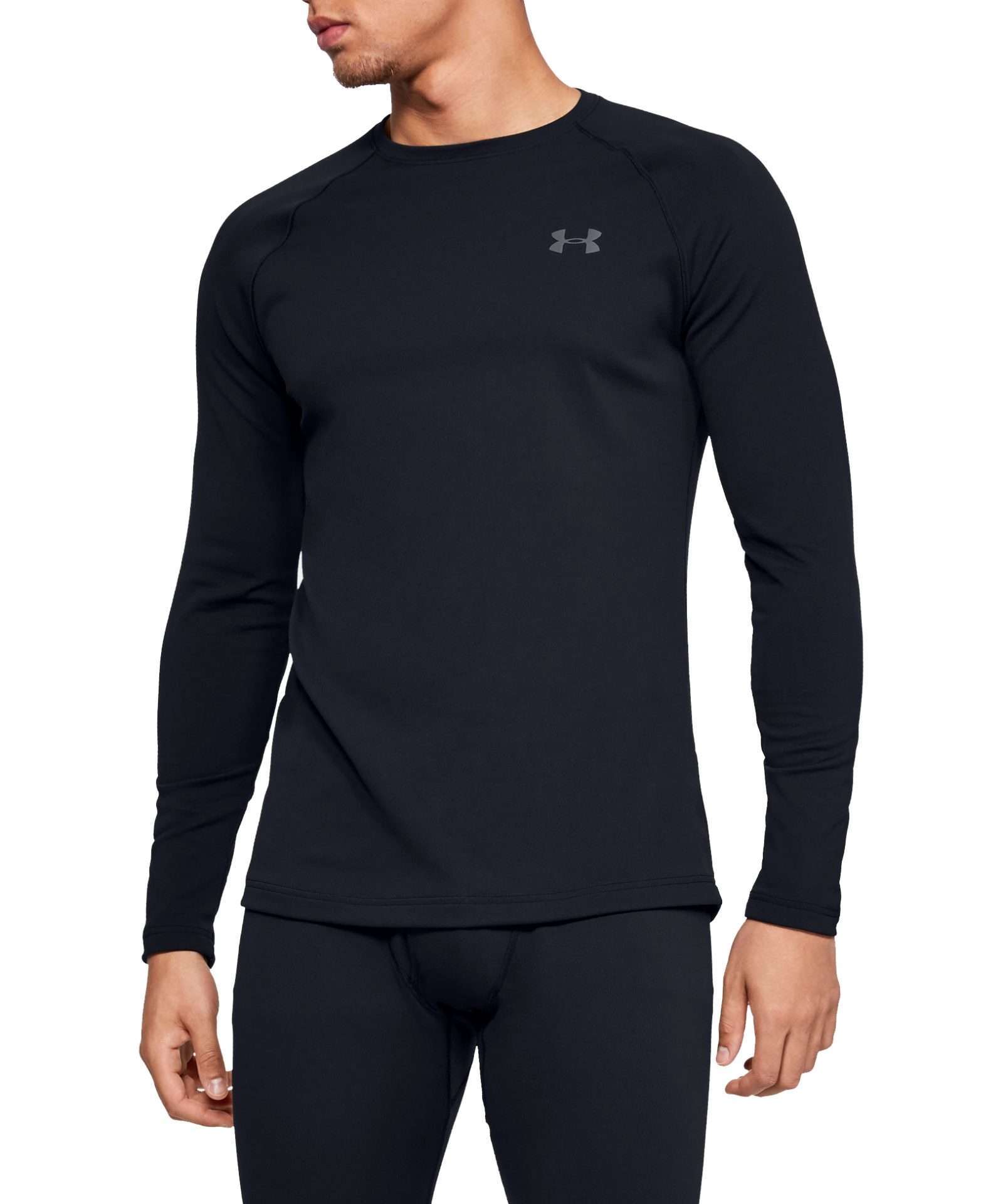 Under Armour Men's ColdGear Base 2.0 Crew Top 1343244 Black