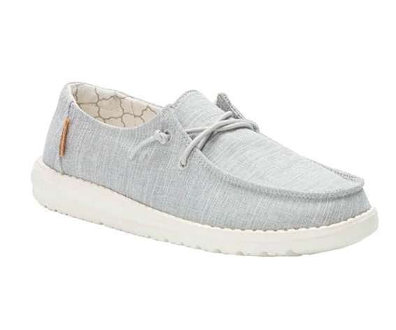 Hey Dude Girl's Wendy Youth Shoes 160023096 Linen Grey