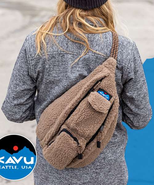 KAVU MINI ROPE FLEECE SLING BAG - KHAKI 9220-00
