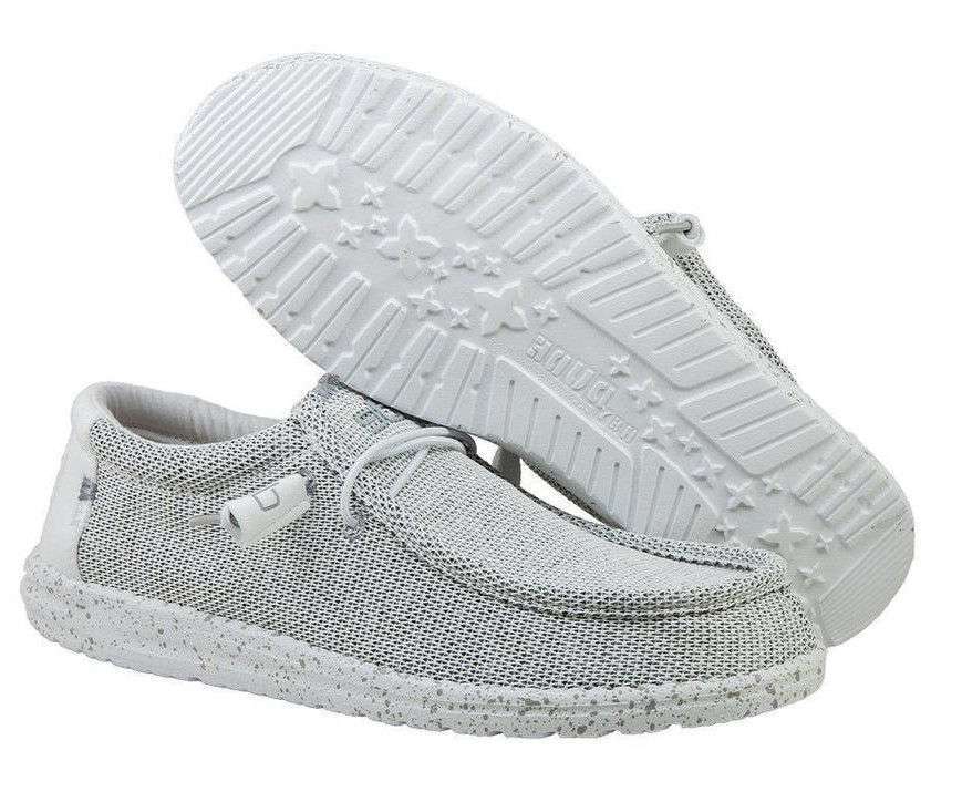 Hey Dude Wendy Sox Shoes - Stone White