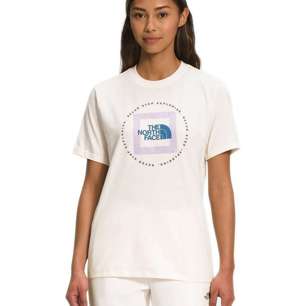 The North Face Women’s Short-Sleeve Geo NSE Tee - Gardenia White/Lavender Fog NF0A7UPV7W5