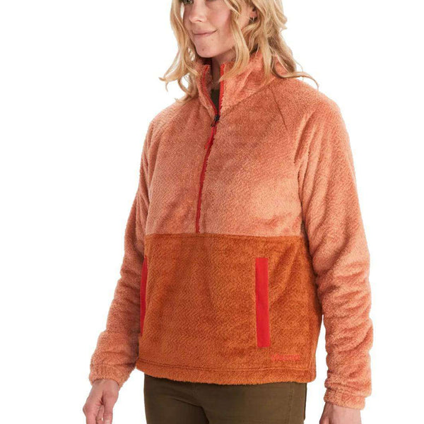 Marmot Women's Homestead Sherpa 1/2-Zip Fleece - Rose Gold/Copper