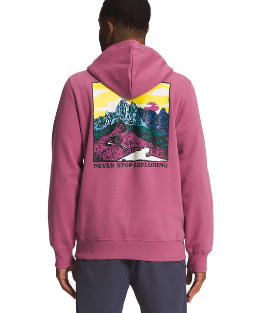 The North Face Men's Graphic Injection Hoodie - Red Violet/Yellowtail NF0A7UO583P