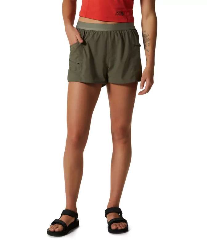 Mountain Hardwear Women's Trail Sender Short 1982781-397 Stone Green