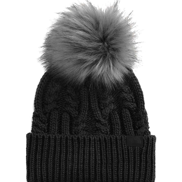 The North Face Women's OH-MEGA Fur Pom Beanie - TNF Black NF0A7RI8JK3